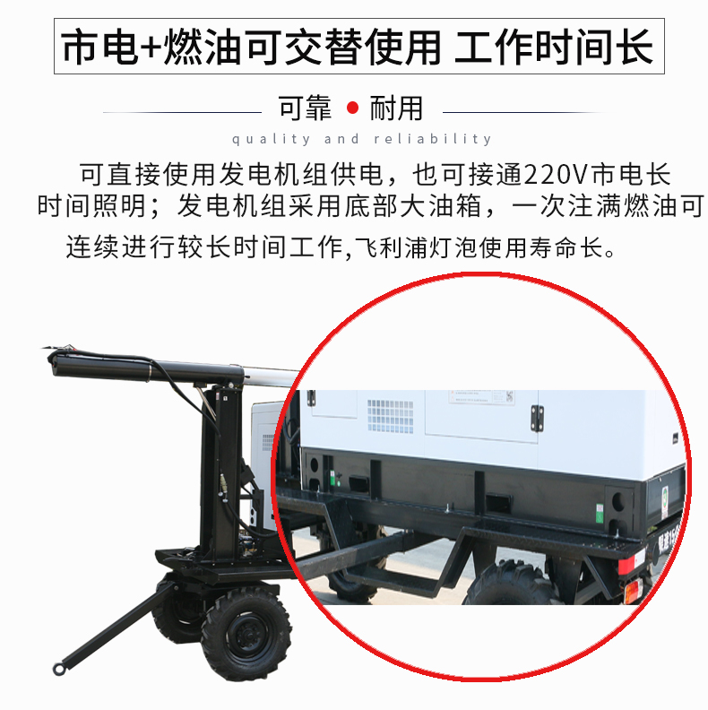 50kw白色靜音柴油燈塔發電機組特點